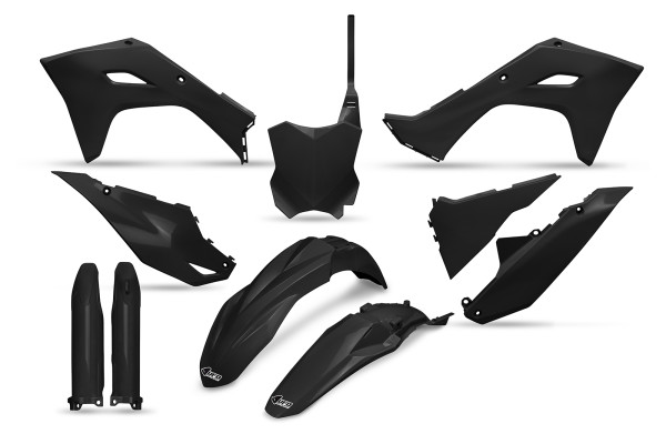 Full Plastic Kit black for Kawasaki KX 250 F - KX 450 XC - KX 450 X - KX 450 - KX 250